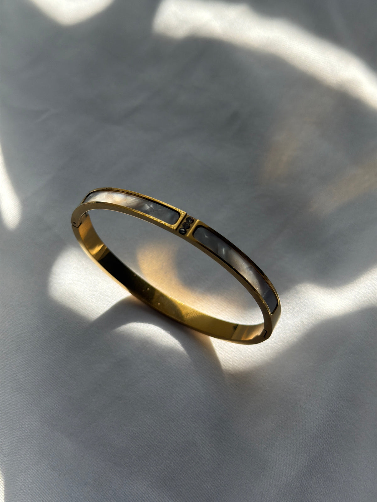 Gold Marble Bangle