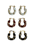 Gold Wrapped Hoop Earrings
