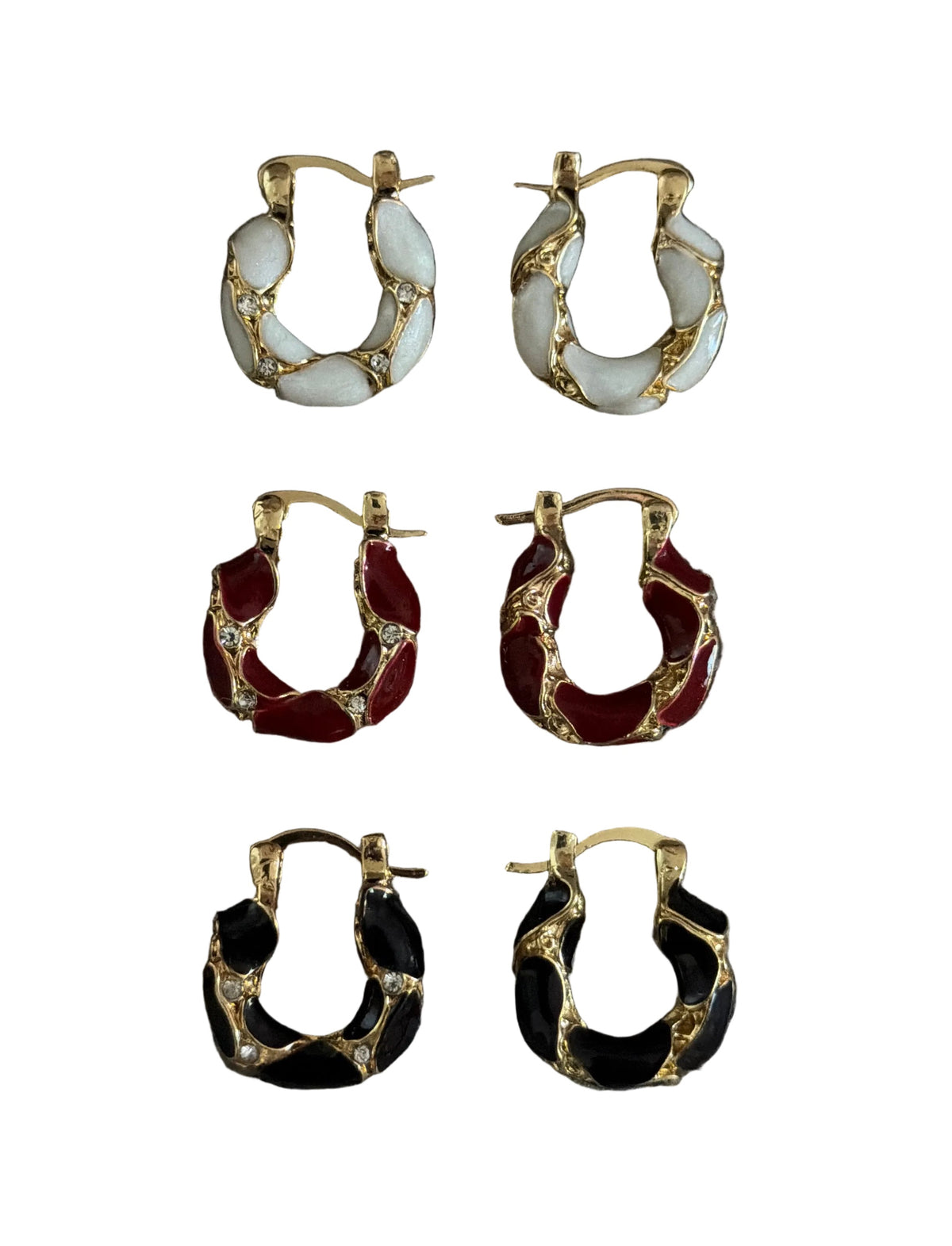 Gold Wrapped Hoop Earrings