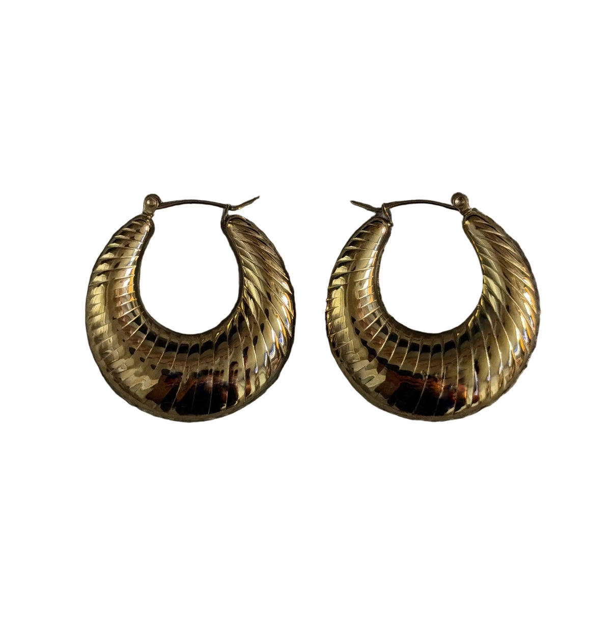 Gold Chunky Hoop Earrings