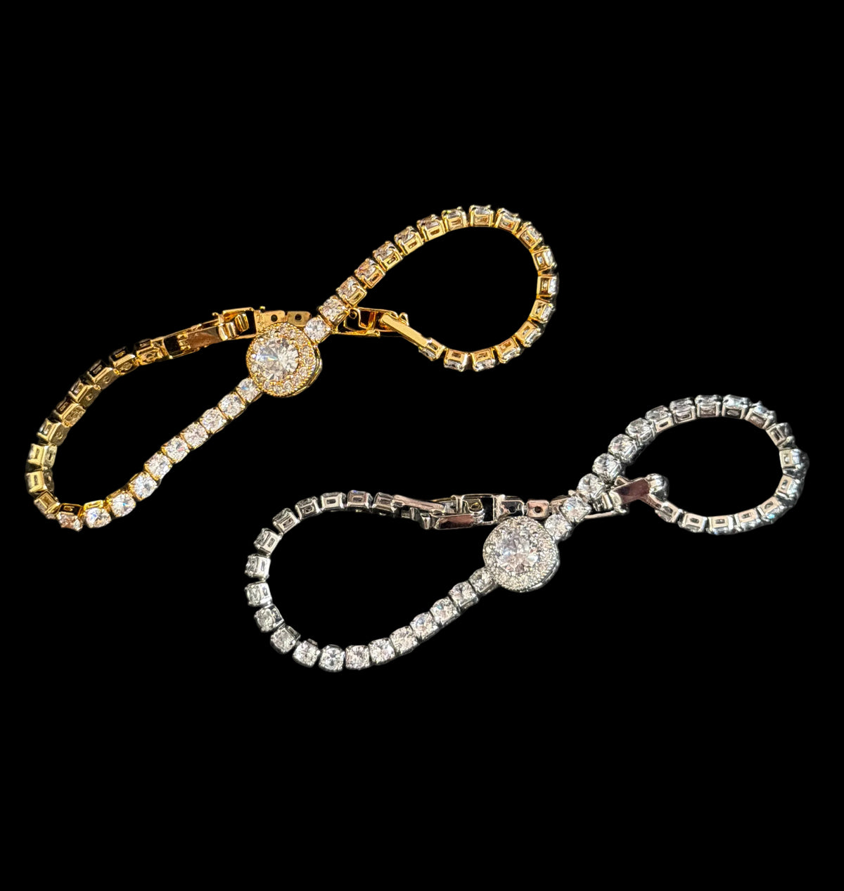 Round Cut Crystal Tennis Bracelet