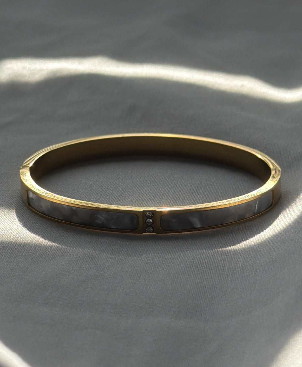 Gold Marble Bangle