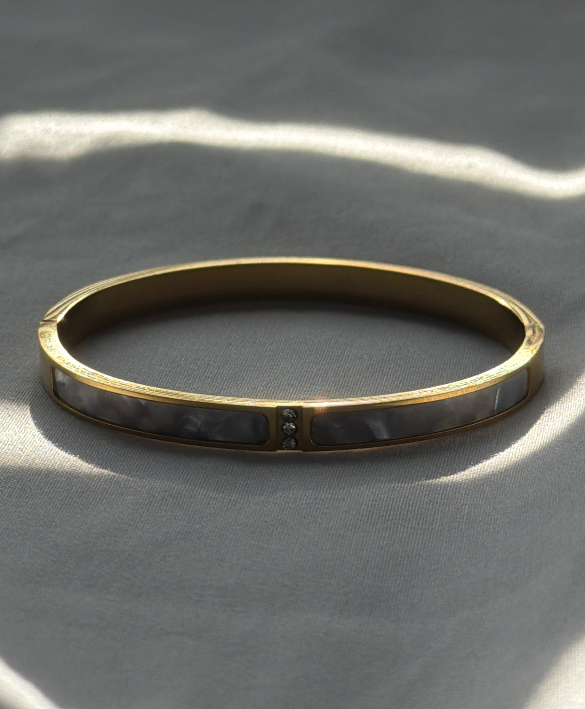 Gold Marble Bangle
