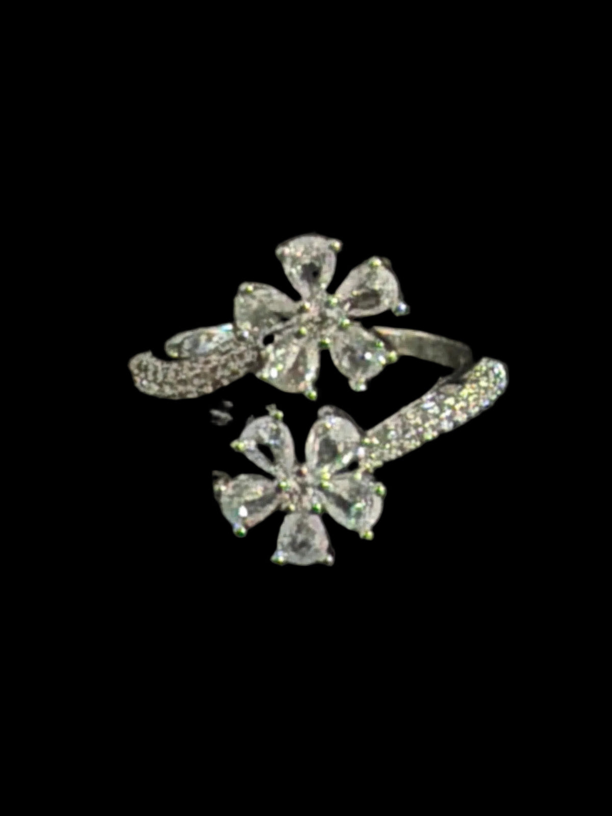 Double Flower Wrap Ring