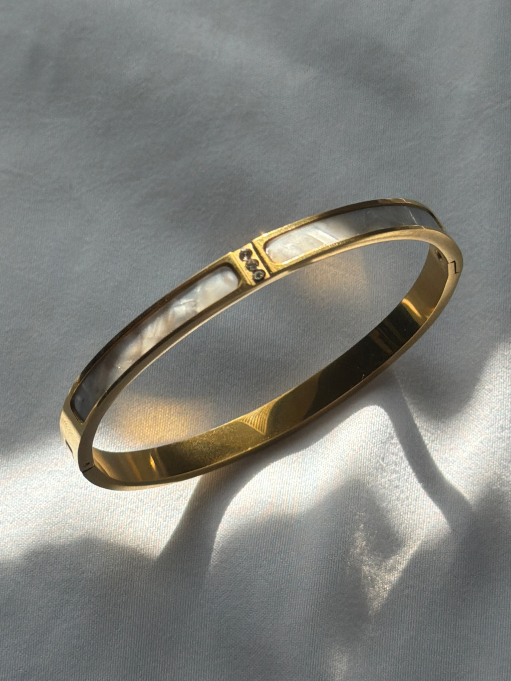Gold Marble Bangle