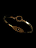 Gold Roman Numeral Dial Bangle