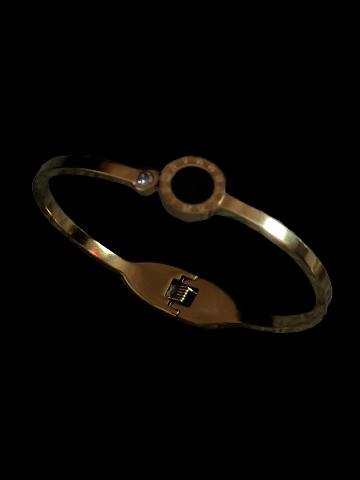 Gold Roman Numeral Dial Bangle
