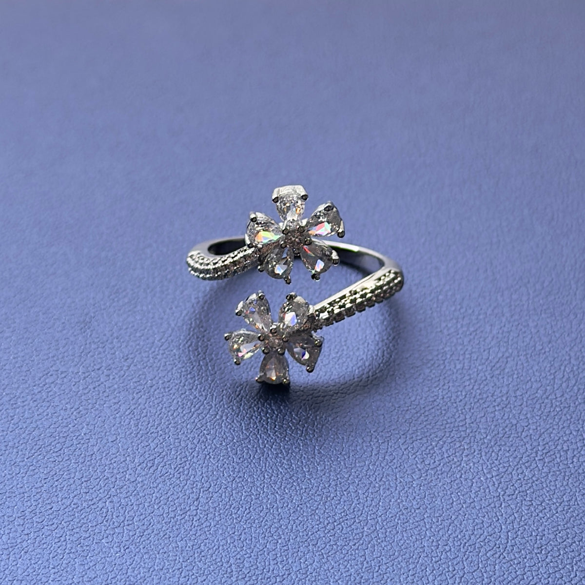 Double Flower Wrap Ring