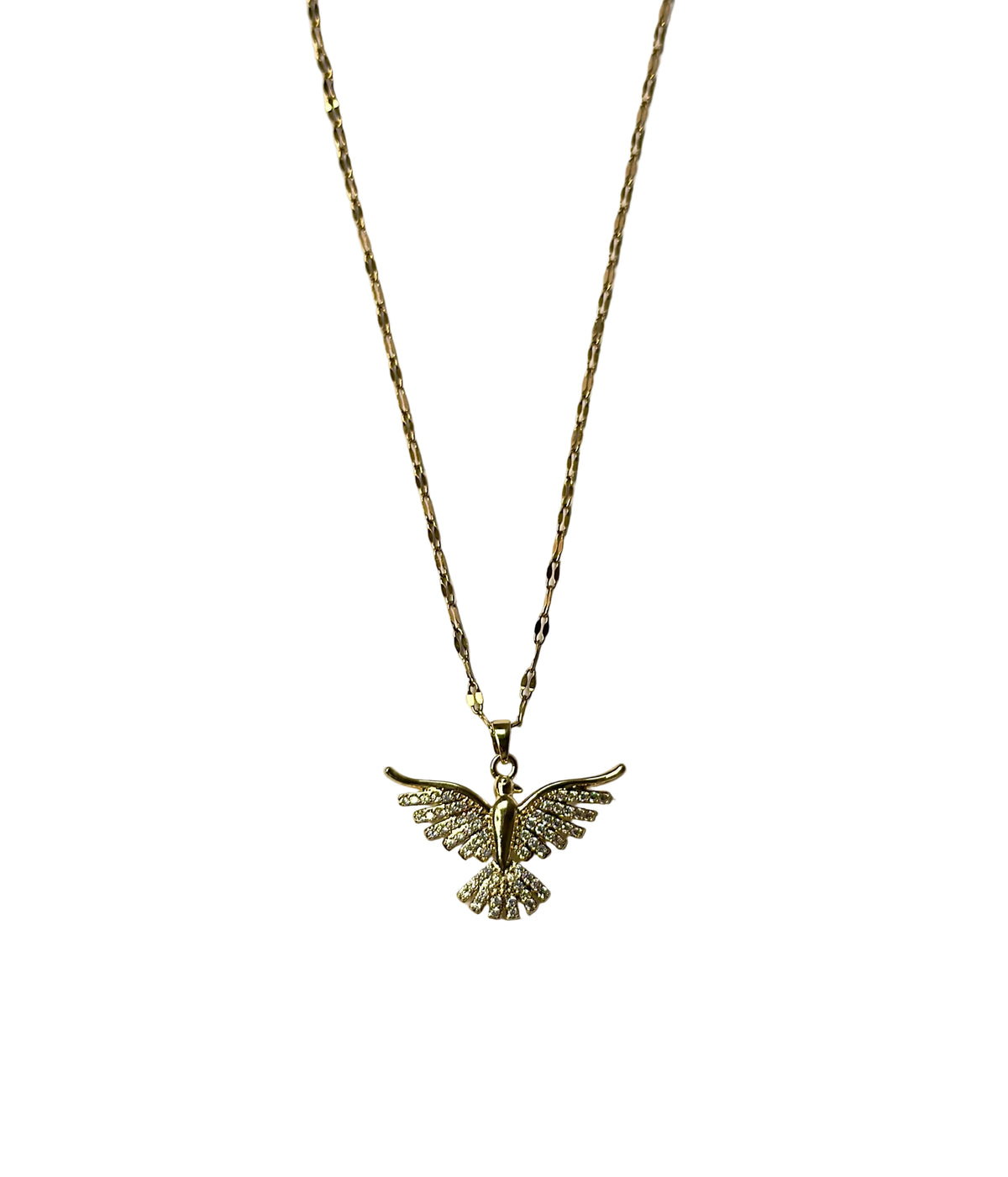 Crystal Phoenix Bird Pendant Necklace